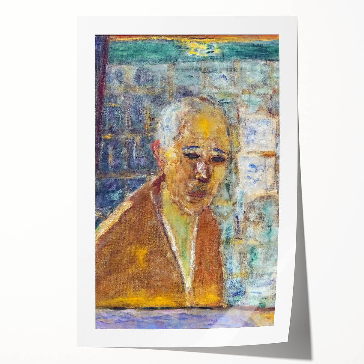 Modern Wall Art Print - Final Self-Portrait by Bonnard - Reflective Decor
