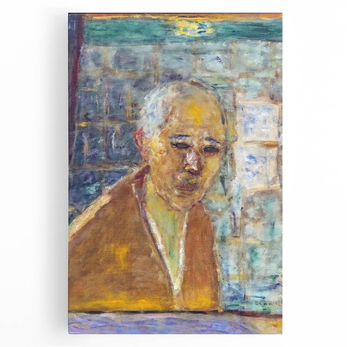 Modern Wall Art Print - Final Self-Portrait by Bonnard - Reflective Decor