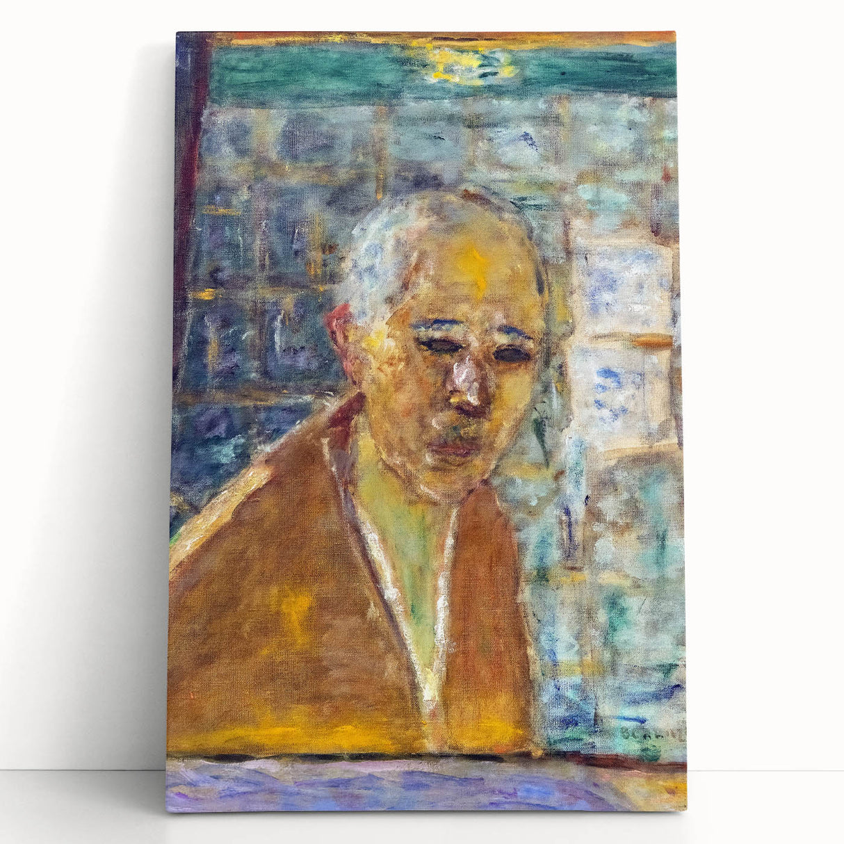 Modern Wall Art Print - Final Self-Portrait by Bonnard - Reflective Decor