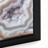 Extra large framed canvas featuring a close-up of colorful, textured nature elements on a black background.