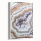 Vintage poster art of nature elements, featuring vibrant colors on framed canvas, ideal for living room decor.