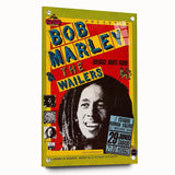 Vintage Bob Marley & The Wailers Concert Poster - Retro Music Art