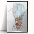 Adventure Bear Nursery Art - Framed Baby Room Wall Decor