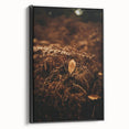 Black and white landscape art painting on framed canvas, depicting a serene vintage scene, ideal for bedroom wall decor.