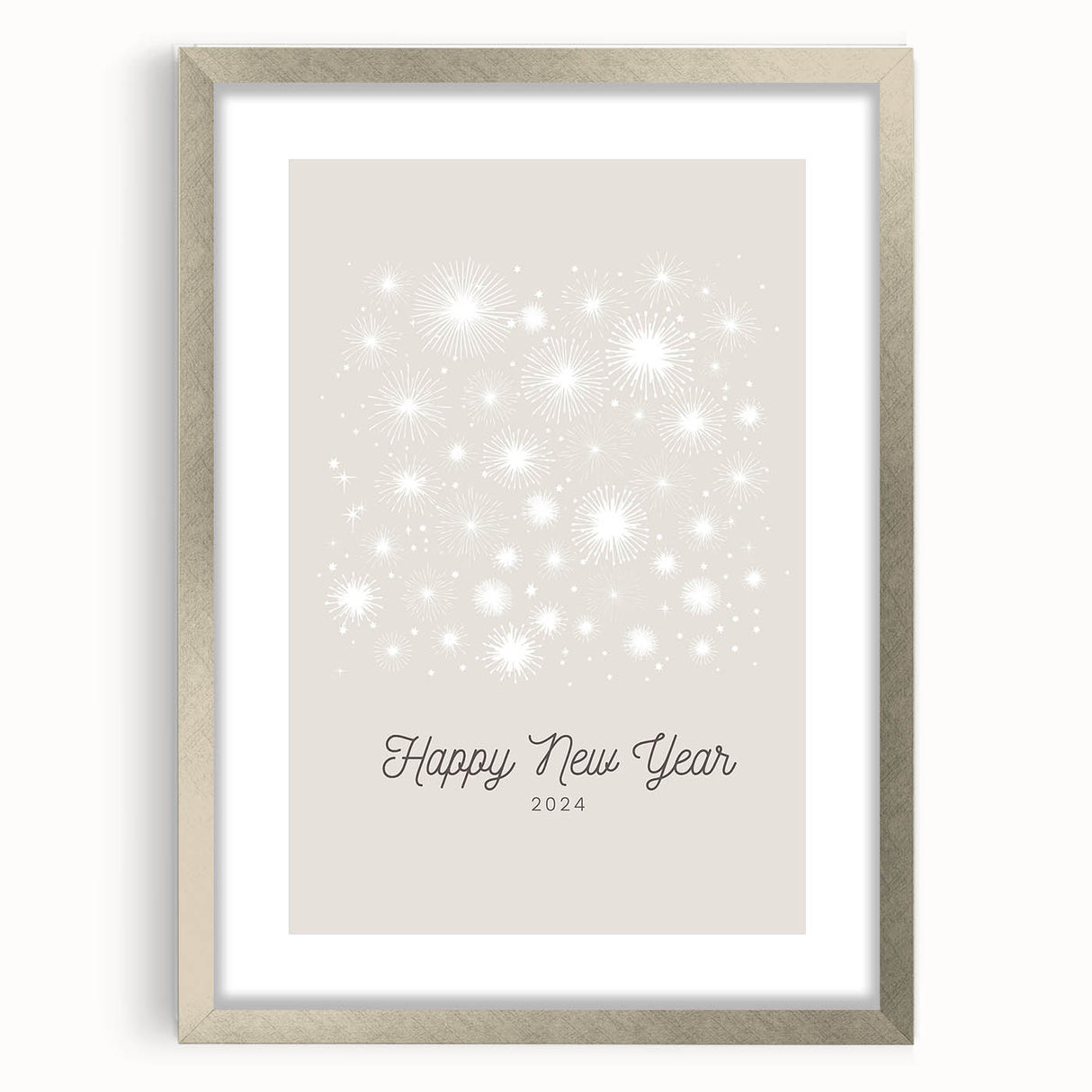 Textured art featuring abstract winter theme in cool blue and white tones, silver-framed with mat, ideal for bedroom decor.