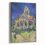 Vintage-style landscape art painting on a framed canvas, featuring colorful, abstract patterns with dominant black tones.