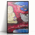 Modern Wall Art - Vibrant Abstract Nature Design with Bold Colors