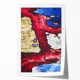 Modern Wall Art - Vibrant Abstract Nature Design with Bold Colors