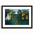 Modern Wall Art - Vibrant Jungle Scene with Lion