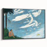 Modern Wall Art - Dreamlike Composition with Ethereal Figures