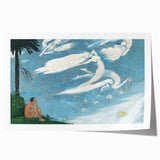 Modern Wall Art - Dreamlike Composition with Ethereal Figures