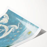 Modern Wall Art - Dreamlike Composition with Ethereal Figures