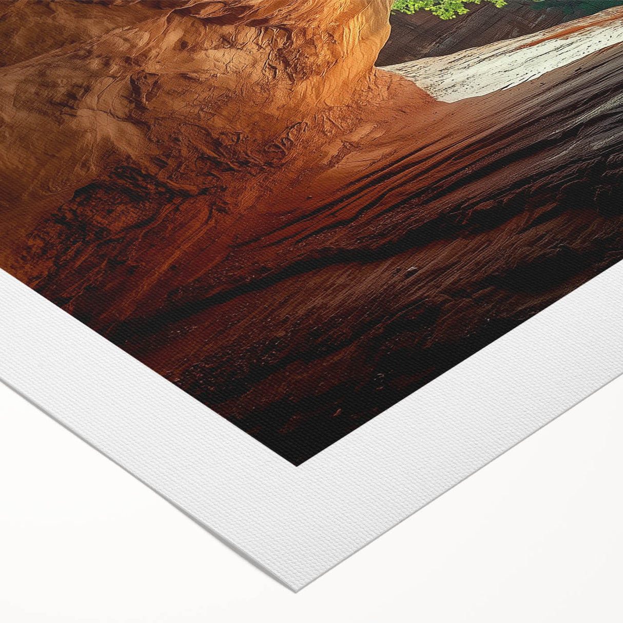 Vibrant rolled canvas showing a stunning landscape of caves with intricate details and rich colors, ideal for home decor or art enthusiasts. Perfectly packaged for protection.