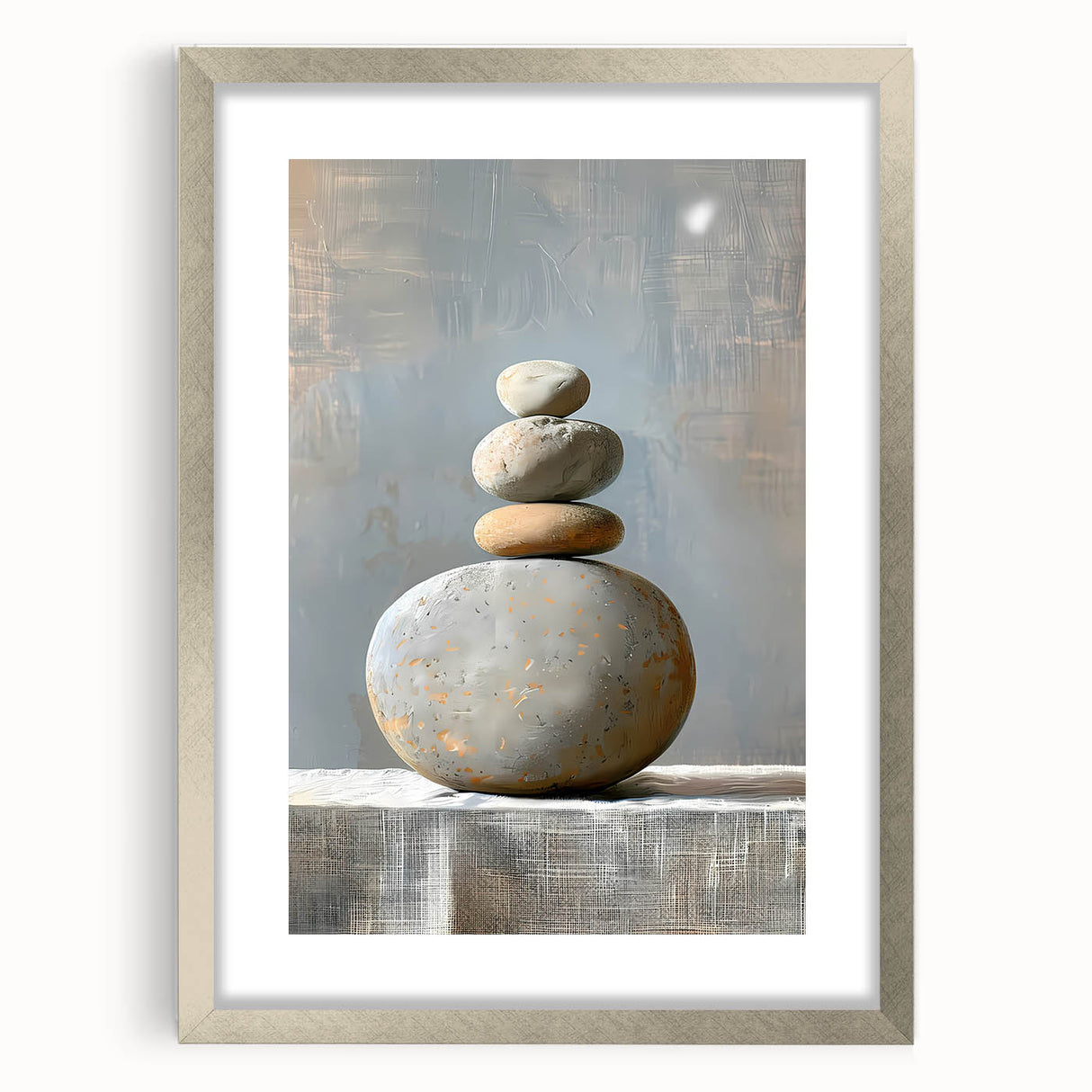 Contemporary Dining Art Pieces – Zen Stacked Stone Canvas Print