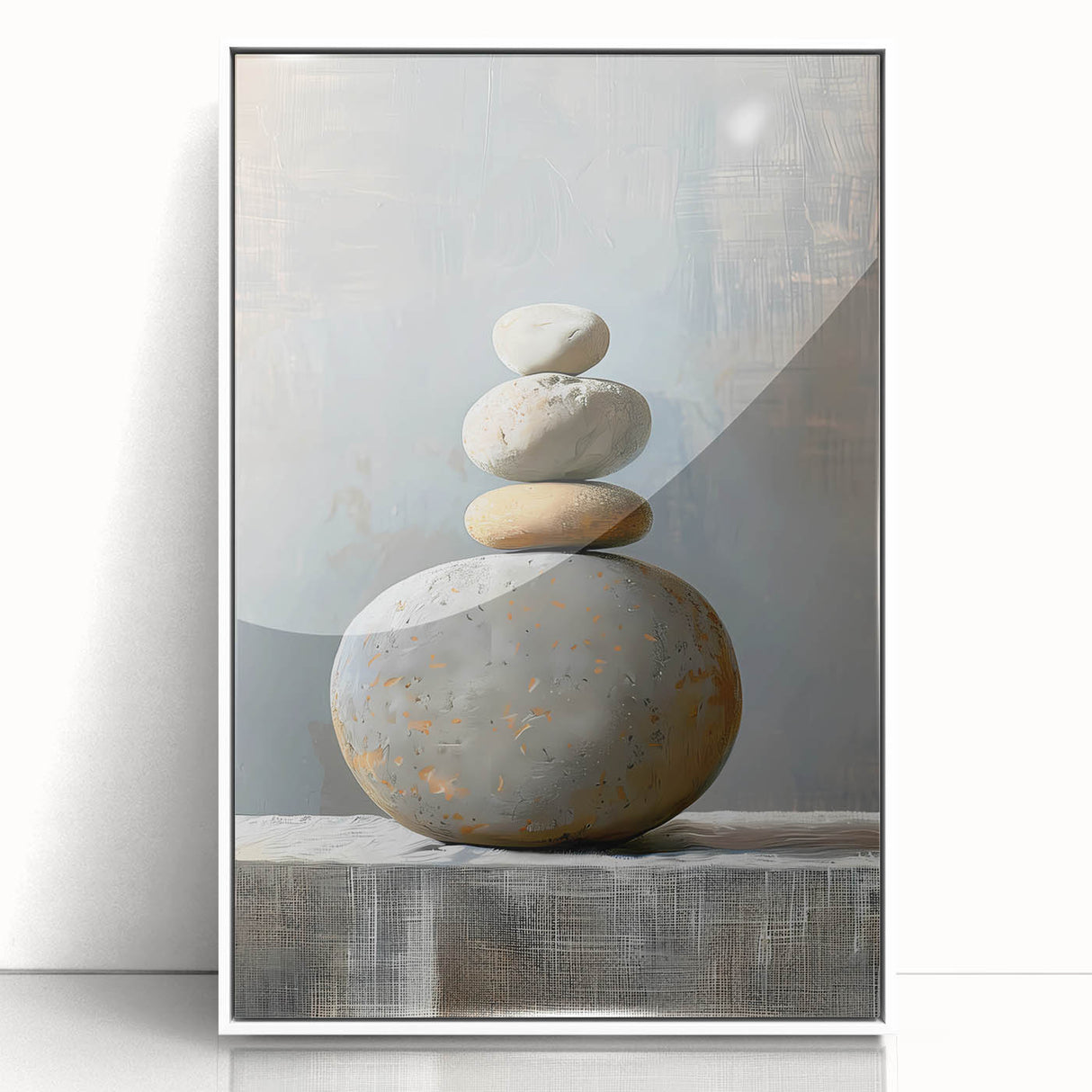 Contemporary Dining Art Pieces – Zen Stacked Stone Canvas Print