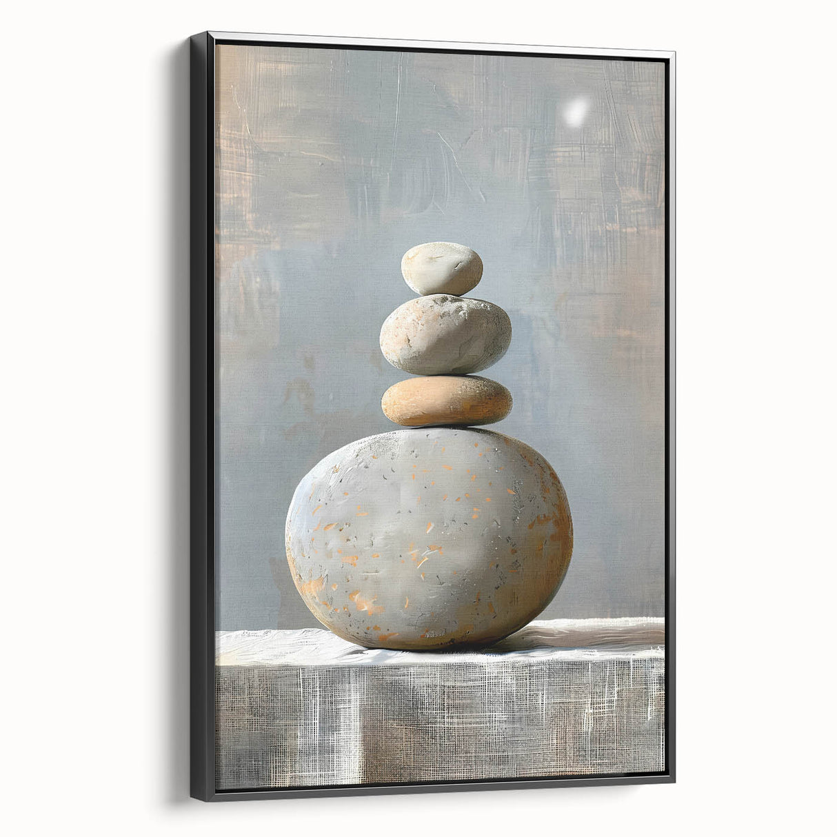 Contemporary Dining Art Pieces – Zen Stacked Stone Canvas Print