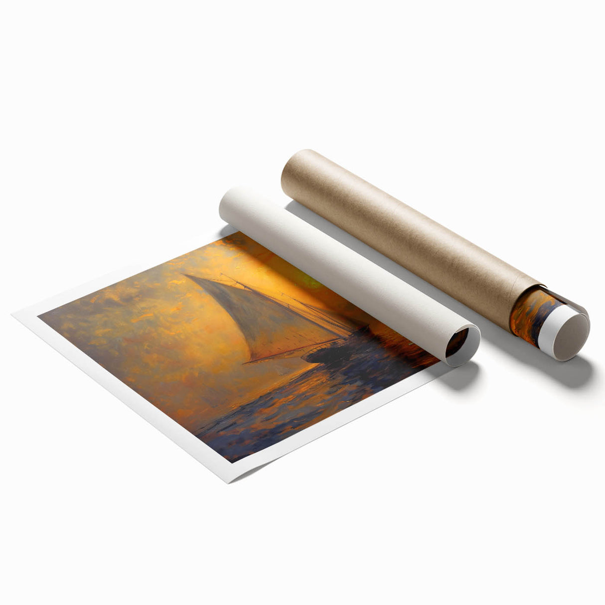 Sailing into Sunset Office Wall Art – Modern Corporate Decor