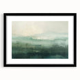 Abstract landscape wall art framed in black with a mat, showcasing vibrant colors and textured patterns, perfect for modern home decor. Ideal for enhancing living spaces.