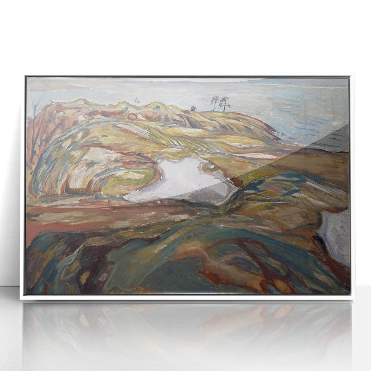 Expressionist Art: "Coastal Landscape" Modern Expressionism Wall Art