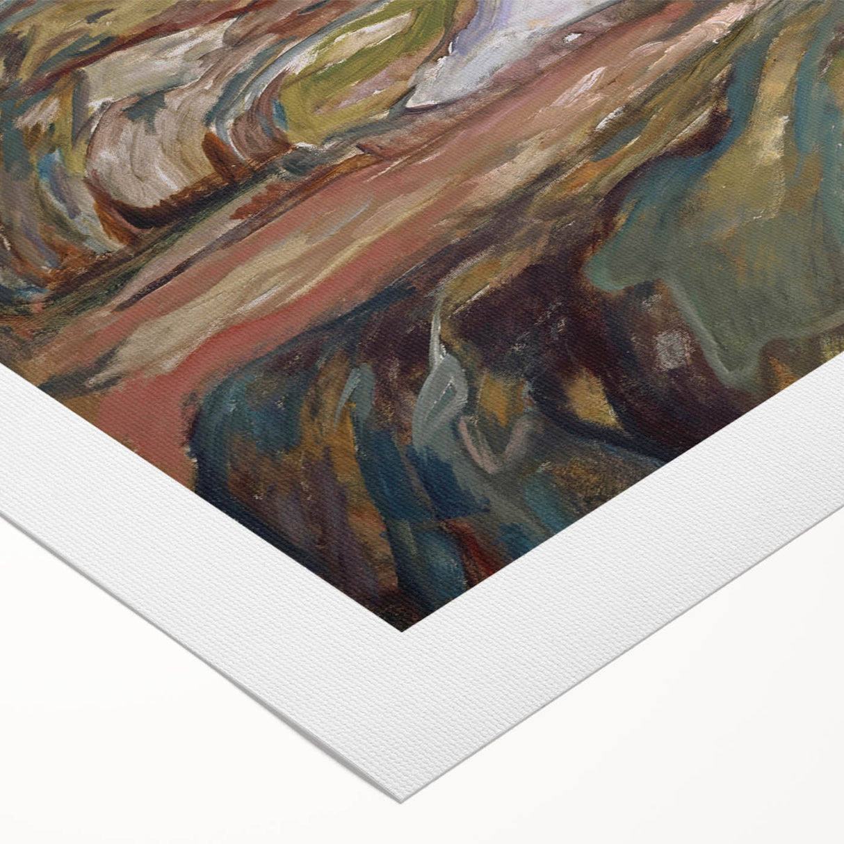 Expressionist Art: "Coastal Landscape" Modern Expressionism Wall Art