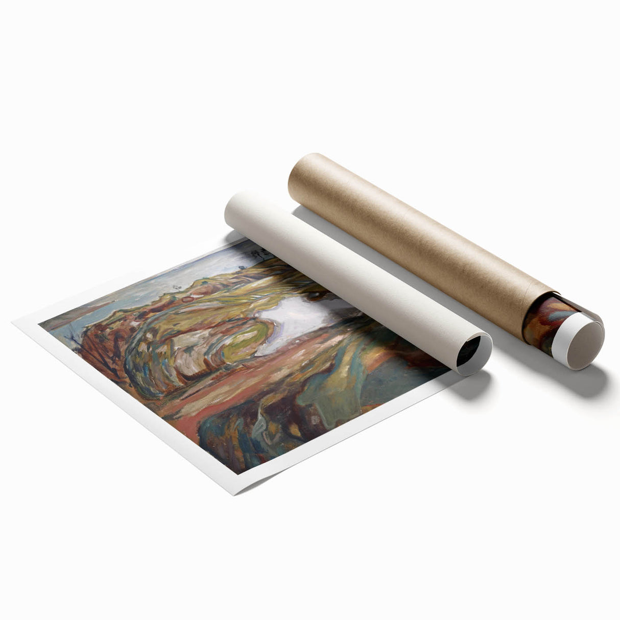 Expressionist Art: "Coastal Landscape" Modern Expressionism Wall Art