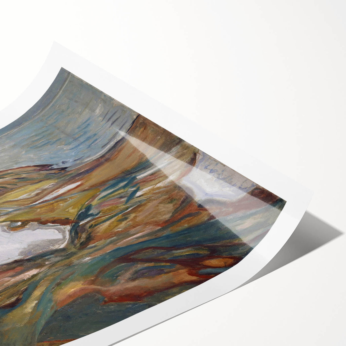 Expressionist Art: "Coastal Landscape" Modern Expressionism Wall Art