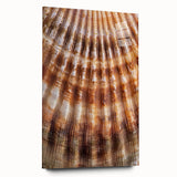 Large abstract floral print on acrylic glass, featuring soft pink and green tones, ideal for bedroom or dining room art.