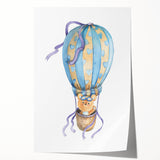 Sky Adventure Bear - Nursery Acrylic Wall Art for Kids