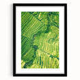 Extra large abstract art print featuring vibrant, colorful textures on canvas, framed in black, ideal for living room decor.