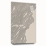 Winter-themed large abstract wall art on acrylic glass, featuring cool blue and white tones.