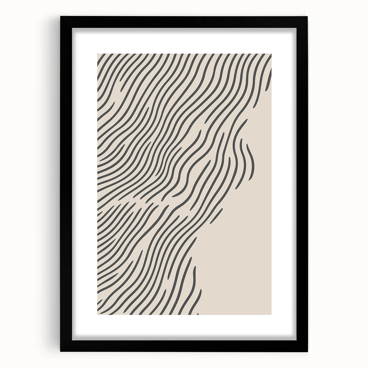 Extra large abstract art print featuring textured, colorful swirls on a black framed canvas, ideal for living room decor.
