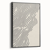 Black and white vintage poster art of a winter landscape on framed canvas, ideal for bedroom wall decor.