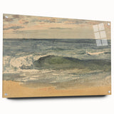 Impressionist Seascape Wall Art – Waves on the Shoreline Canvas