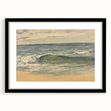 Impressionist Seascape Wall Art – Waves on the Shoreline Canvas
