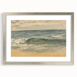 Impressionist Seascape Wall Art – Waves on the Shoreline Canvas