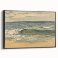 Impressionist Seascape Wall Art – Waves on the Shoreline Canvas