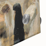 Modern Wall Art: Emotional Abstract Scene of Surgery in Muted Tones