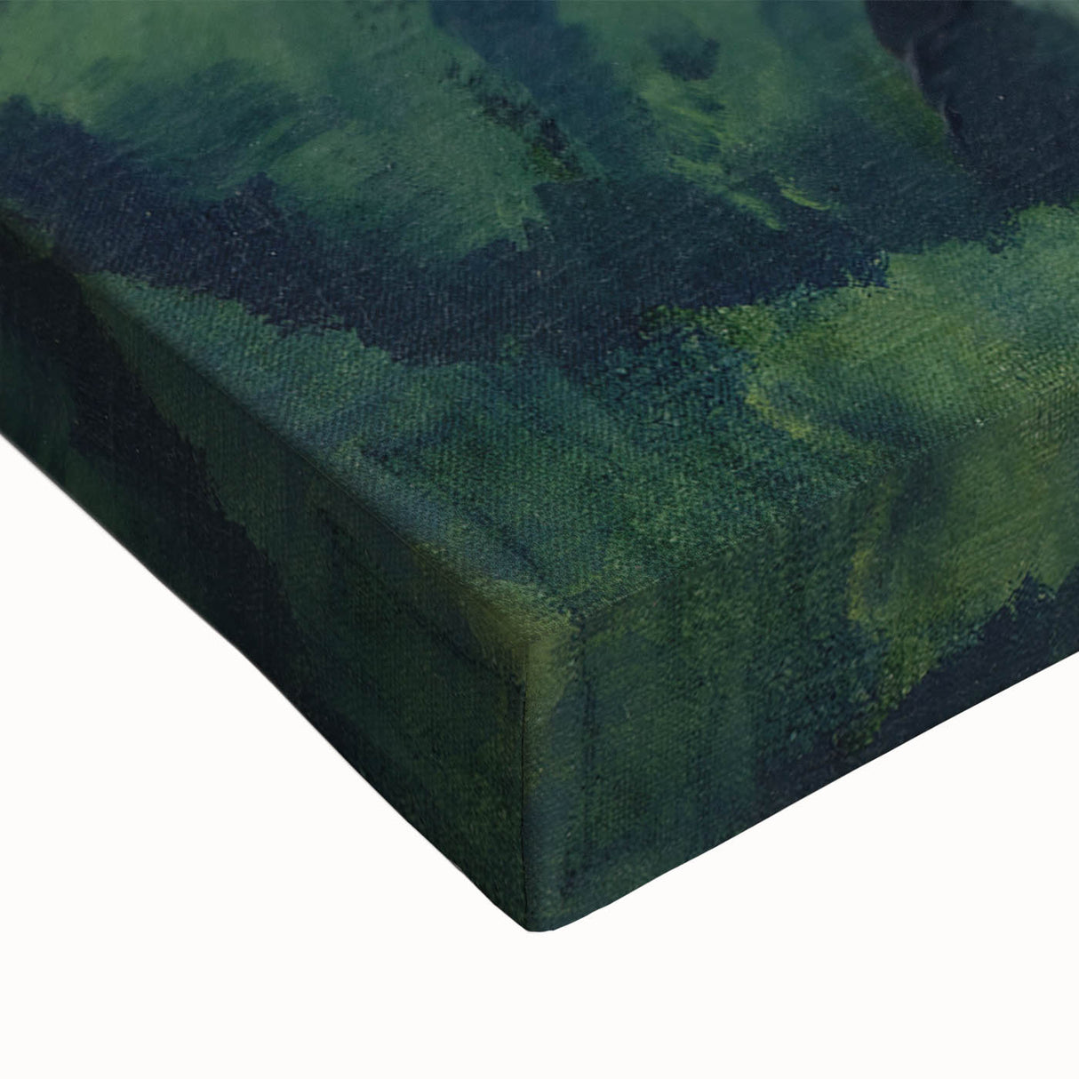 Modern Wall Art: Serene Countryside Landscape in Green and Blue