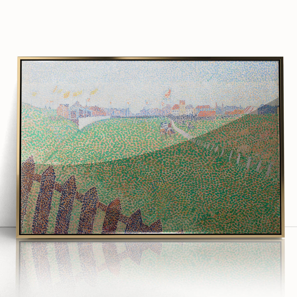 Impressionist Landscape Wall Art – Vibrant Racecourse Scene Print
