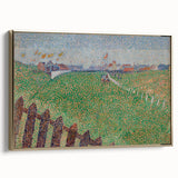 Impressionist Landscape Wall Art – Vibrant Racecourse Scene Print