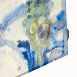 Modern Wall Art: Abstract Fish Composition in Oceanic Blue Tones