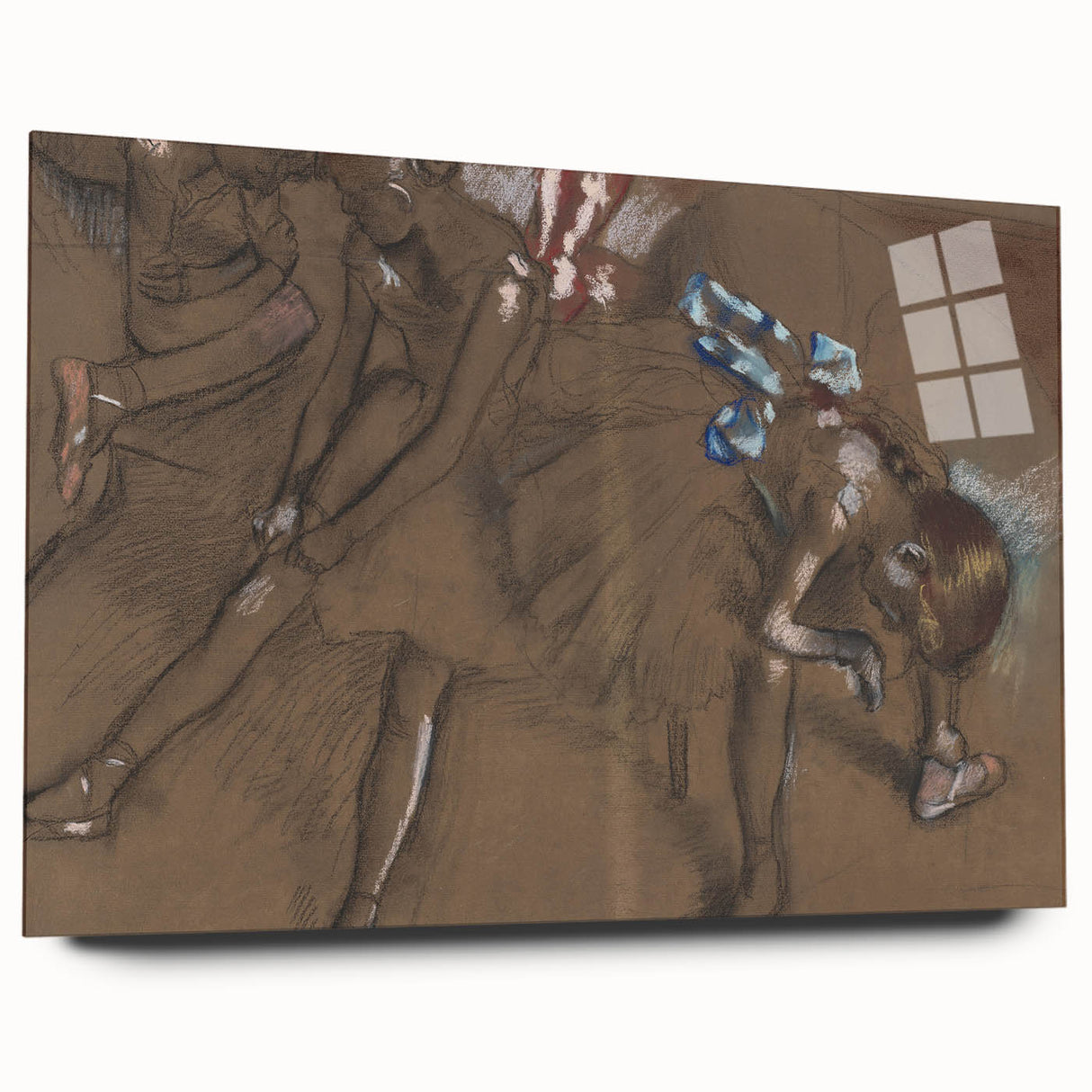 Impressionist Ballet Wall Art – Three Dancers Resting by Edgar Degas