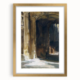 Cathedral Interior Modern Wall Art – Abstract Architectural Decor