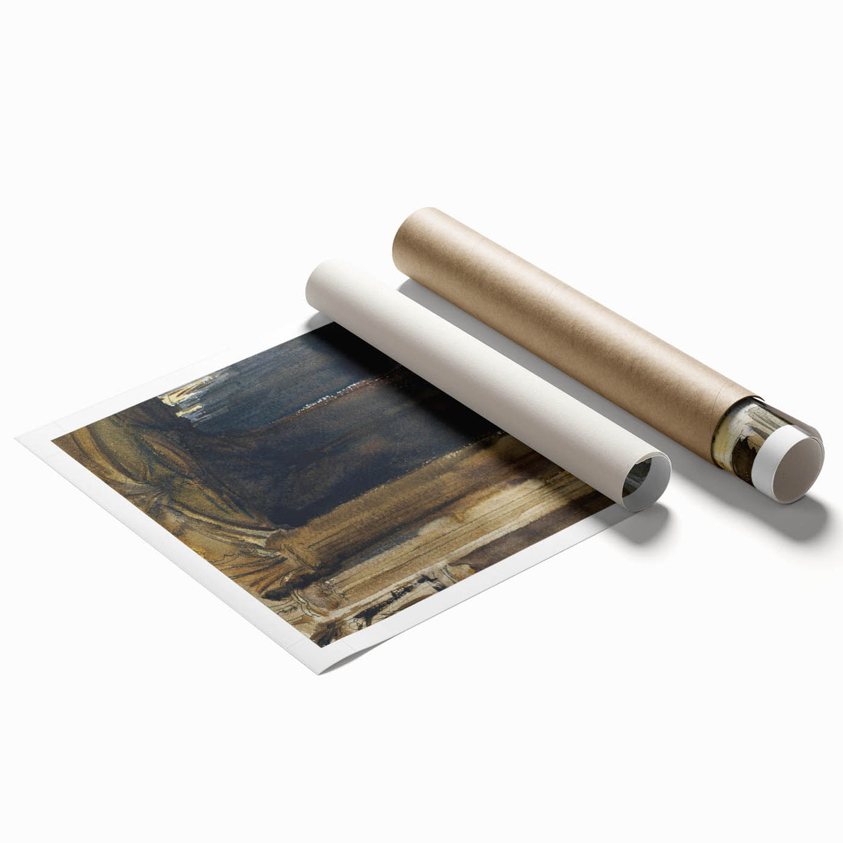 Cathedral Interior Modern Wall Art – Abstract Architectural Decor