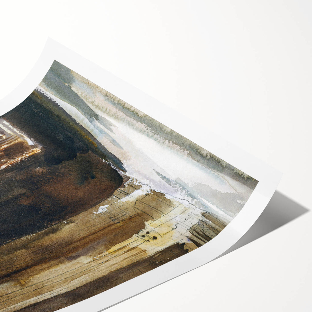 Cathedral Interior Modern Wall Art – Abstract Architectural Decor