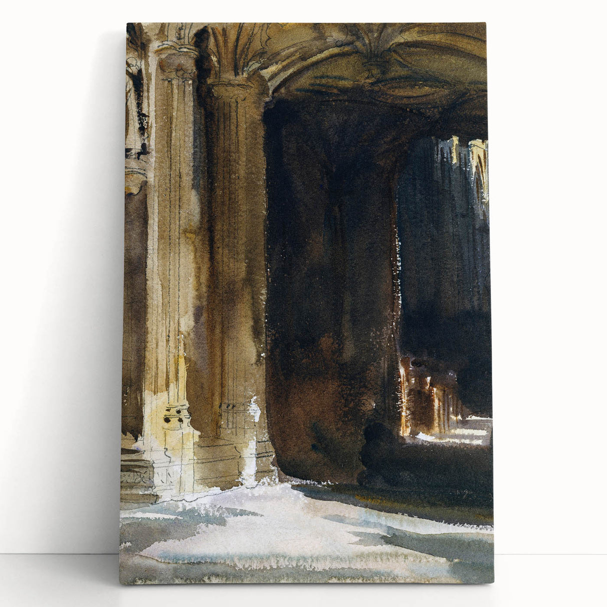Cathedral Interior Modern Wall Art – Abstract Architectural Decor