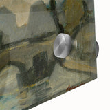 Modern Wall Art: Atmospheric Bridge Scene in Muted Gray Tones