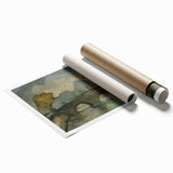 Modern Wall Art: Atmospheric Bridge Scene in Muted Gray Tones