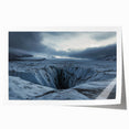 Vibrant landscape print featuring dramatic cliffs and rolling hills, beautifully rolled for easy display, showcasing rich colors and intricate details. Perfect for home decor enthusiasts and nature lovers.