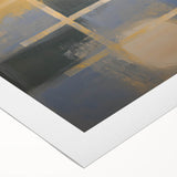 Abstract geometric rolled canvas artwork showcasing vibrant colors and intricate patterns, elegantly designed for modern home decor. Packaged securely in a durable cardboard tube for safe delivery.